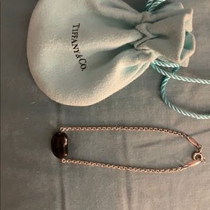 Tiffany black bean silver bracket